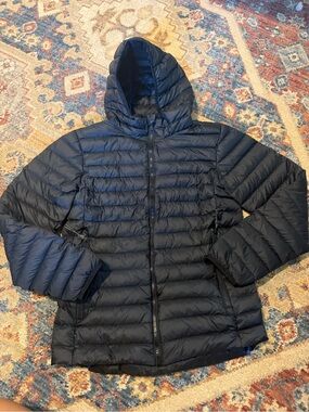 all in motion Black Hooded Packable Puffer Jacket